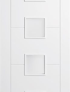 Internal White Primed Vancouver 4L (OBSCURE GLASS) Solid Core Door